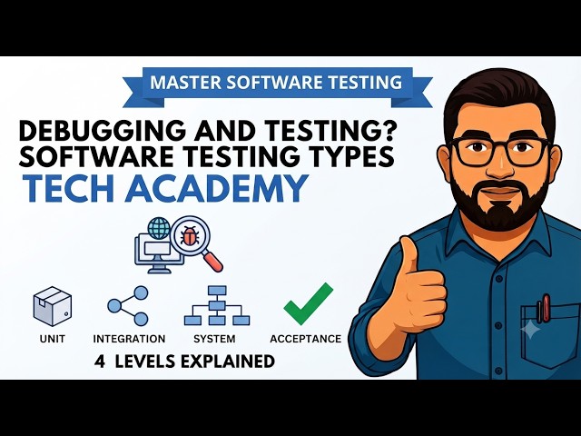 Chap 1 Lecture 9 - What is the Difference Between Debugging and Testing? | Software Testing Types