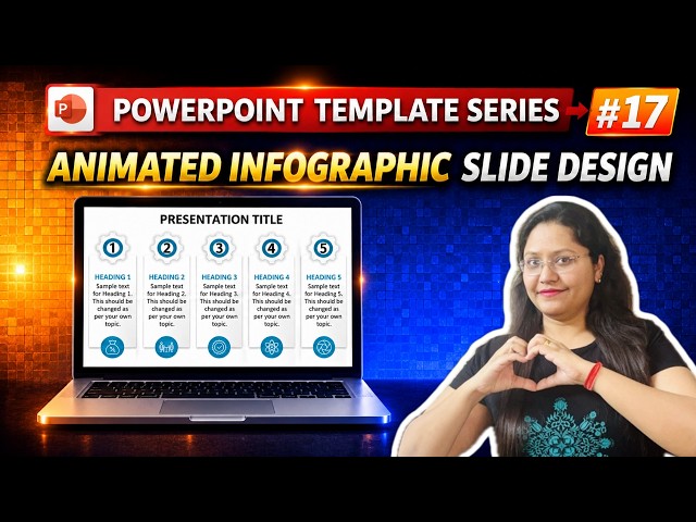 Super Easy Animated Slide Design | PowerPoint Template Series | EP #17 | Step-by-Step Tutorial