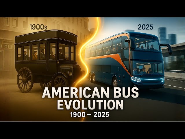 AMERICAN BUSES EVOLUTION | 1900s to 2025