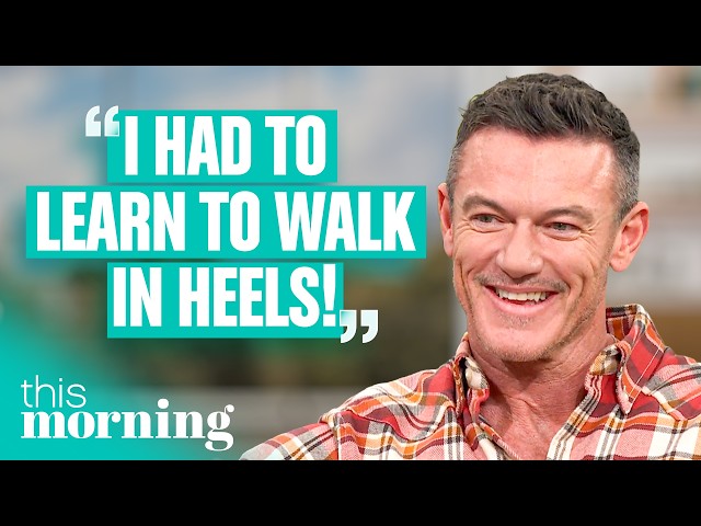 Luke Evans Had to Walk Down a Giant Staircase in Heels! | This Morning