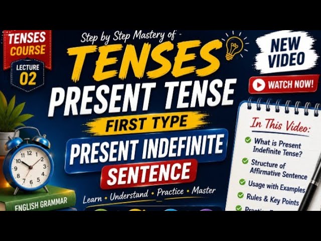 Tenses | present tenses | present indefinite tense | English Grammer 