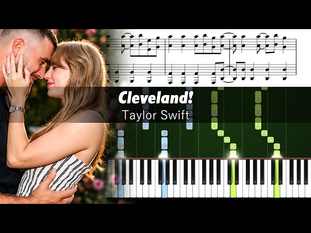 Taylor Swift - Cleveland! - Piano Tutorial with Sheet Music