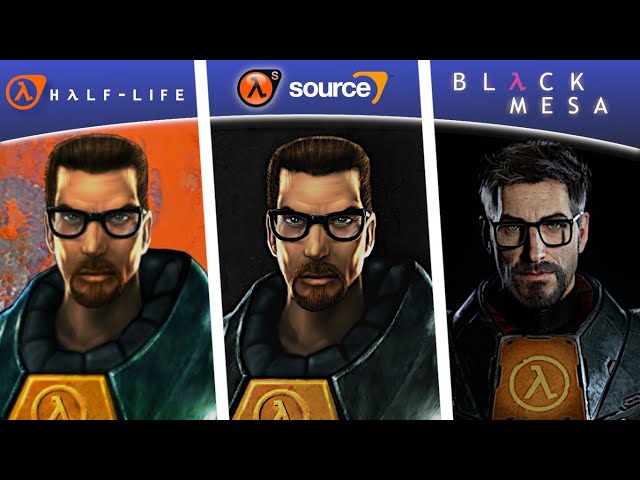 Half-life vs Half-life Source vs Black Mesa I Graphical Comparison of the interiors