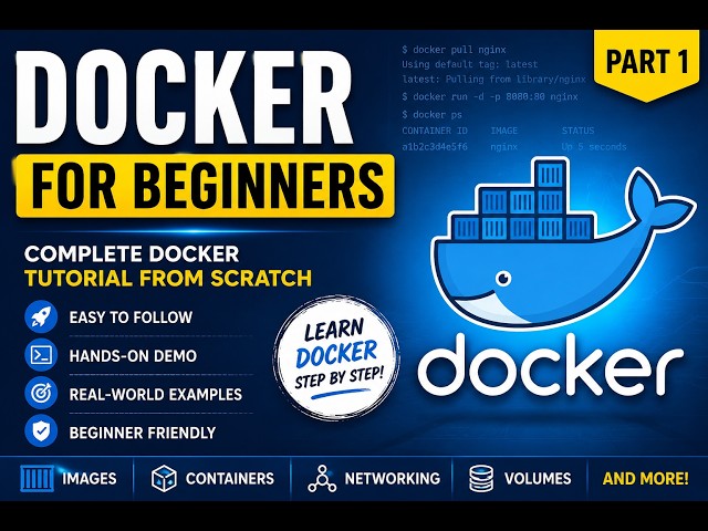 🐳 Docker for Beginners | Complete Docker Tutorial from Scratch 🚀 | Part 1