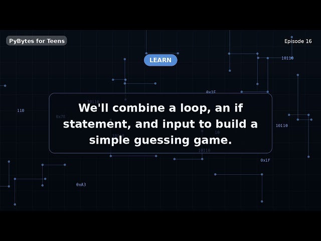 Mini Project: Number Guessing Game | Python for Teens #16
