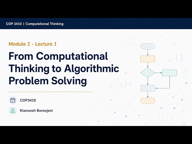 Introduction to Algorithmic Problem Solving