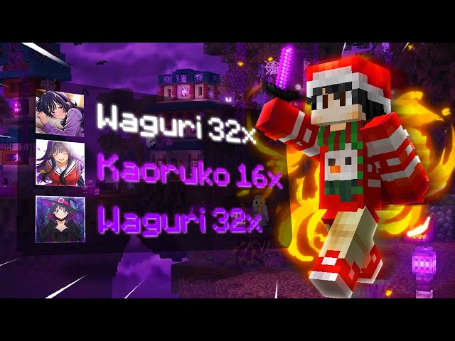 TOP 3 KAORUKO WAGURI MINECRAFT BEDWARS TEXTURE PACK JAVA 1.8 & BEDROCK 1.21+