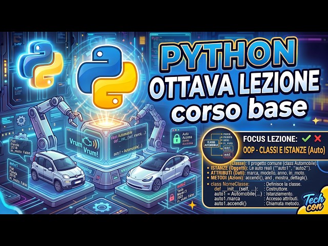 Python OOP: Classi e Oggetti spiegati in modo semplice! 🐍 | Lezione 8 - Corso Base