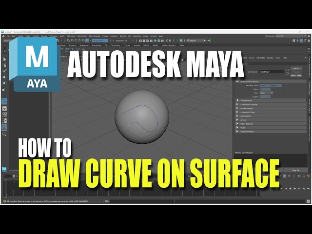 Autodesk Maya How To Draw Curve On Surface