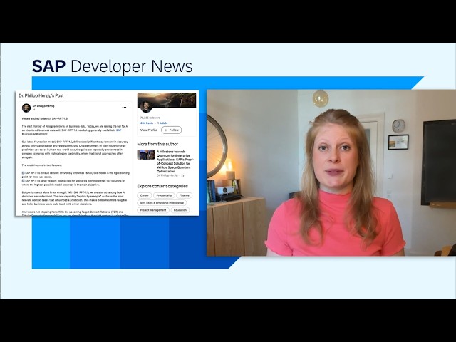 RPT 1.5, TechEd Community Theater Talks, Joule Studio Dev Challenge | SAP Developer News