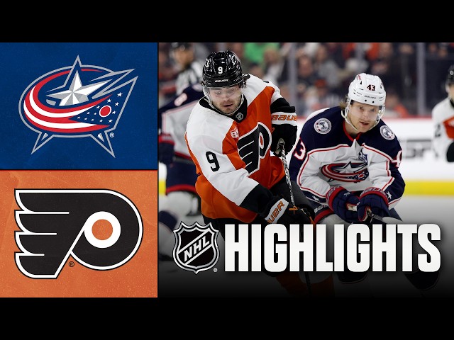 Blue Jackets vs. Flyers | NHL Highlights | March 24, 2026
