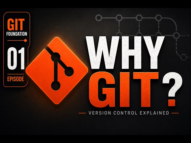 Git Foundation #1 | Why Git? Understanding Version Control from Scratch