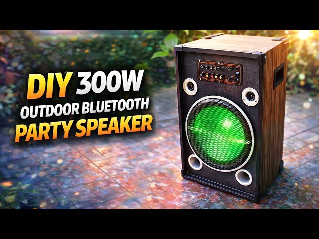 Homemade Bluetooth karaoke speaker  using  D300W amplifier | DIY rechargeable  jbl party box build
