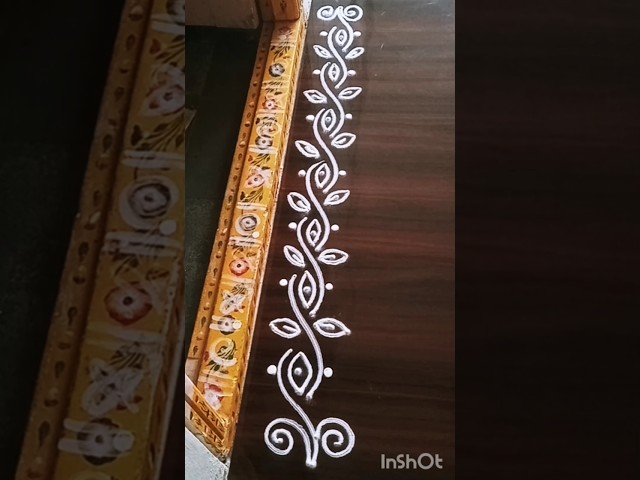 #simplerangoli #sideborders #muggulu #art #borderrangoli #sideborderdesigns #aashritareddymuggulu