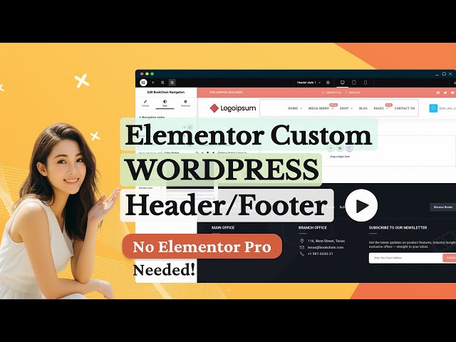 How to Create a Custom Header in WordPress Using BookChoix + Elementor (Free version)