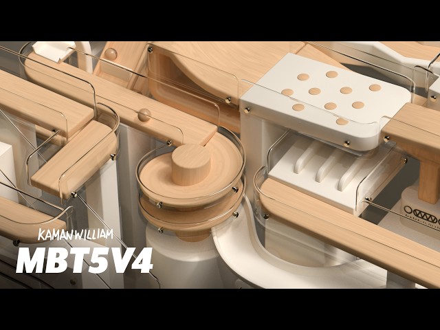 Marblerun - MBT5V4 -  RestRest @ CGI wood marble machine
