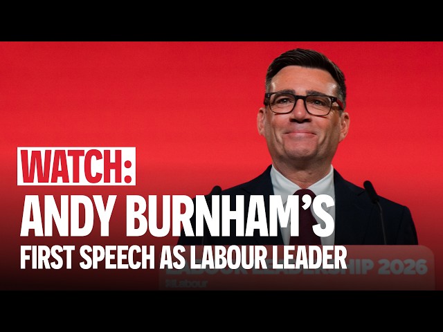 WATCH IN FULL: Andy Burnham’s first speech as Labour Leader