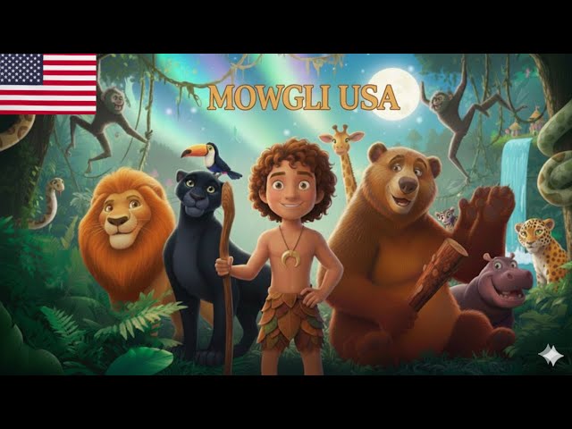The Jungle Book Mowgli 🌴3D 4K Bedtime Stories for Kids in English #animation #cartoon #kids #mowgli