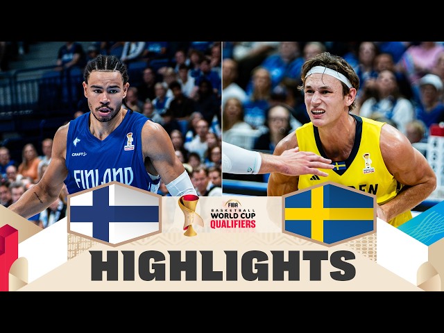 Finland 🇫🇮 v Sweden 🇸🇪 | Highlights | FIBA Basketball World Cup 2027 European Qualifiers