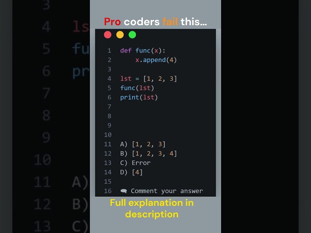 Python Functions & Lists 😮 | Why This Changes Your Data #ai #python #coding #python #correctcoding