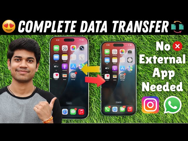 How to Transfer All Data from Old iPhone to New iPhone Complete Data transfer including WhatsApp🔥