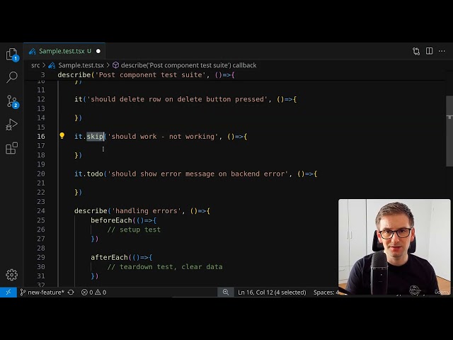 React Testing | 04.15 - Organizing Tests Test Suitestestshooks