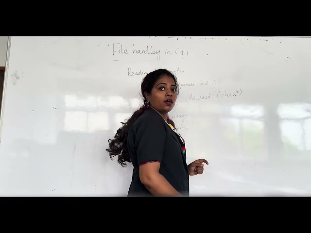 File Handling in C++: Lectured by Ms Reeba Rose L - Assistant Professor