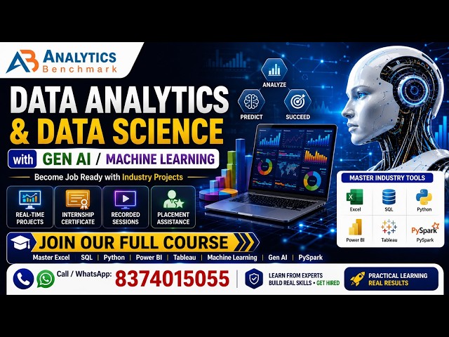 Data Analysis Using Gen AI & Machine Learning | Full Introduction | AB Trainings