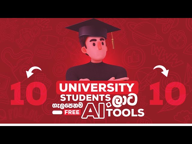 Top 10 BEST AI Tools For University Students | Sinhala