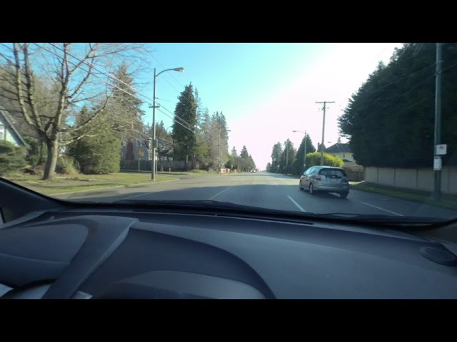 Driving in Vancouver with Vuze XR VR 180 - Stabilization goes haywire after 6:30, very bad at 8:30