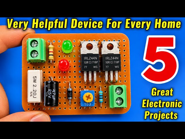 Top 5 Electronics Projects with Basic Components | Anyone can make at home