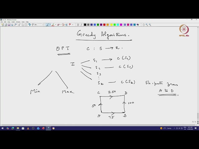 Lec 21 Greedy Algorithm