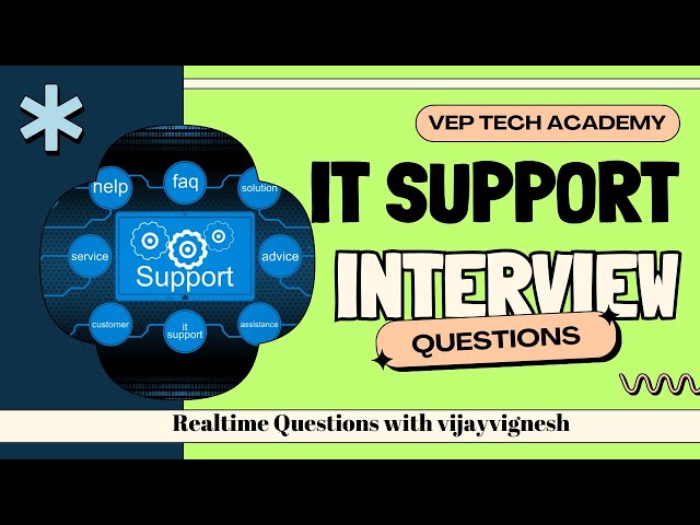 IT Support Interview Questions Explained in Tamil | Job Preparation| Vep Tech Academy
