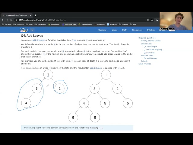 [CS 61A SU26] Lab 7 Problem #2 Getting Started Add Leaves