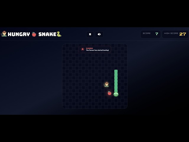 Hungry Snake 🐍 | Farmer Hunt Mode 🧑‍🌾 | Next.js, TypeScript & Tailwind CSS