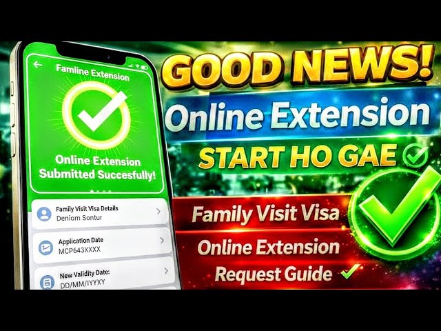 GOOD NEWS! 🎉 Family Visit Visa Online Extension Start Today | Absher Tawasul Error Solved 2026