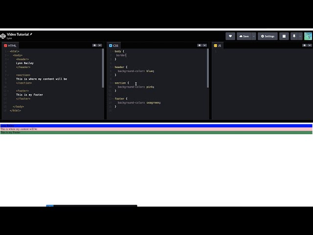 #4: Start HTML & CSS in codepen.io (Visualize the "boxes")