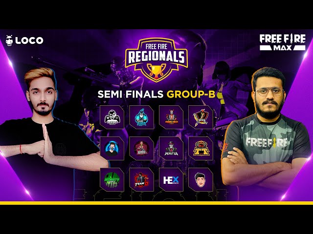 Free Fire Max | Regional Semi-Final Group B | Season 3 | Powered by Loco