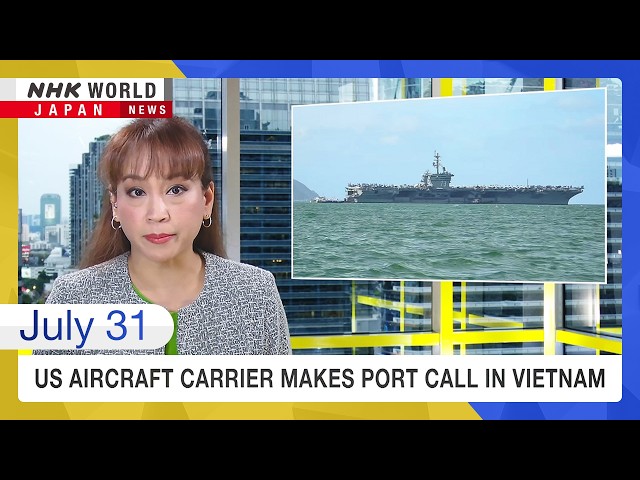 US aircraft carrier makes port call in VietnamーNHK WORLD-JAPAN NEWS