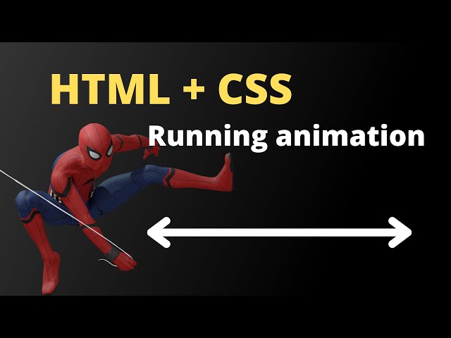 Running animation, CSS only