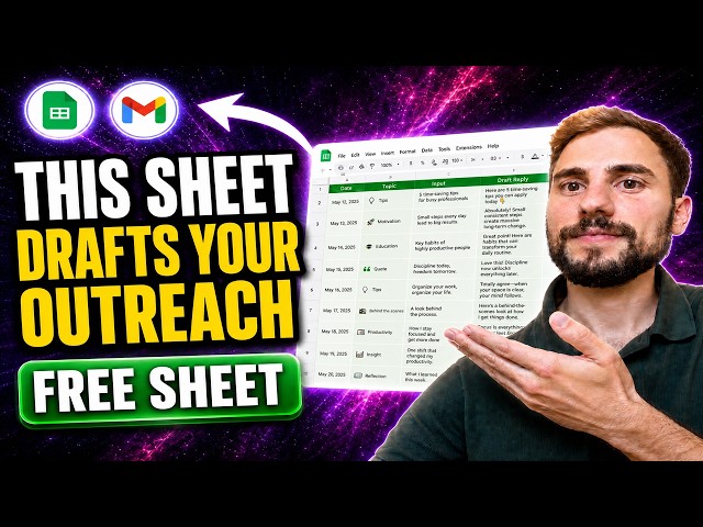 Stop Forgetting Your Clients - Free Email Outreach Automation Using Gmail and Google Sheets