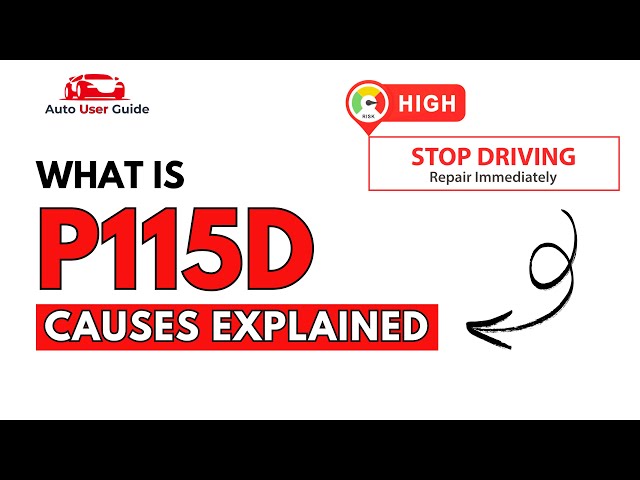 What is P115D : Engine Error Code Causes Explained