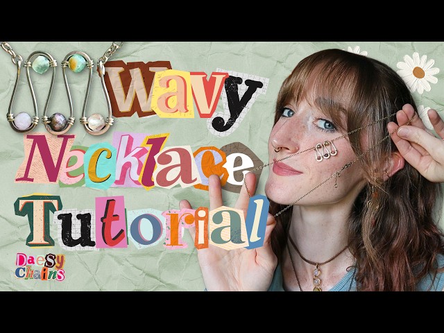 WAVY NECKLACE TUTORIAL | Beginner Friendly Wire Wrapping Tutorial