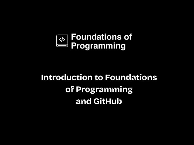 Introduction to FOP, Terminal, and Git/Github