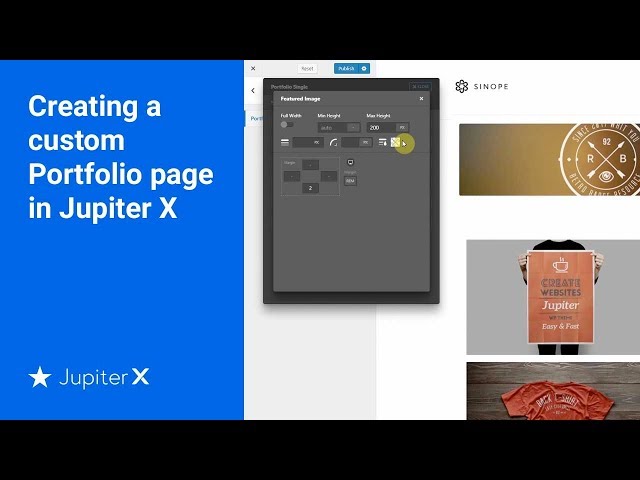 Creating a custom Portfolio page in Jupiter X