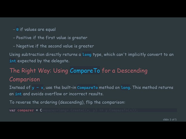 How to Create a Descending PriorityQueue long, long  Using Comparer in C#