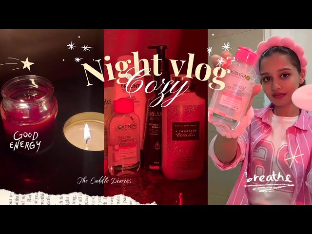 Cozy night vlog🌙 || self-care, homemade dinner & organizing || The Cuddle Diaries