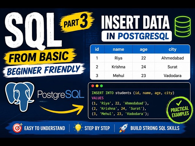 SQL part 3: How to INSERT data  #sql