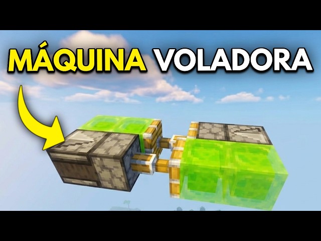 Cómo Hacer una Máquina Voladora en Minecraft Bedrock & Java