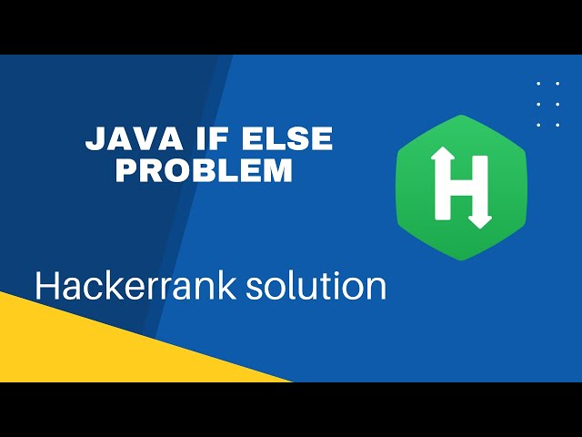 Java If Else  HackerRank solution